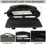 Dakuly Messenger Bag for Men 15.6 Inch Waterproof Laptop Briefcase with Cable Organize Bag Large Satchel Shoulder Bag Lightweight Office College Computer Laptop Bag, Black - Image 3